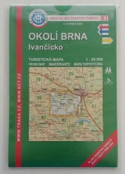 mapa - KČT 83 - Okolí Brna - Ivančicko - 1:50 000