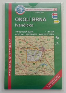 mapa - KČT 83 - Okolí Brna - Ivančicko