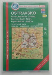 mapa - KČT 61-62 - Ostravsko (Hlučín, Bohumín/Ostrava/Karviná/Český Těšín/Frýdek-Místek/Havířov) - 1:50 000