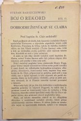 Boj o rekord II. - Dobrodružství kapitána St. Claira - 