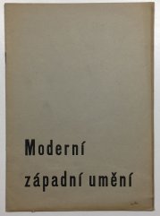 Moderní západní umění - seznam k 38. výstavě Pošovy galerie