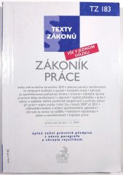 Zákoník práce, právní stav ke dni 1.11.2010 - TZ 183 - 