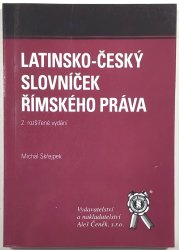 Latinsko-český slovníček římského práva - 