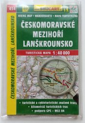 454 Českomoravské mezihoří, Lanškrounsko - Turistická mapa 1:40 000