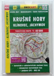 mapa - 406 - Krušné hory - Klínovec, Jáchymov - Turistická mapa 1:40 000