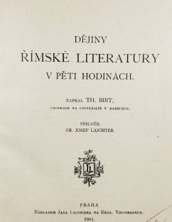 Dějiny římské literatury v pěti hodinách