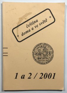 Čeština doma a ve světě 1a2/2001