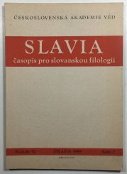 Slavia časopis pro slovanskou filologii  1988 sešit 2  - 