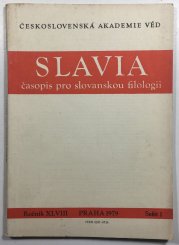 Slavia časopis pro slovanskou filologii  1979 sešit 1 - 