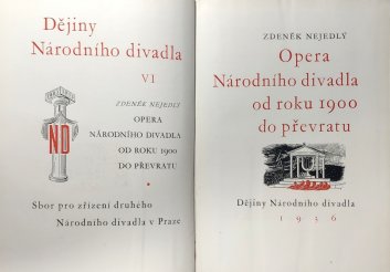 Dějiny národního divadla VI. - Opera Národního divadla od roku 1900 do převratu