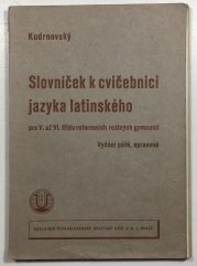 Slovníček k cvičebnici jazyka latinského - 