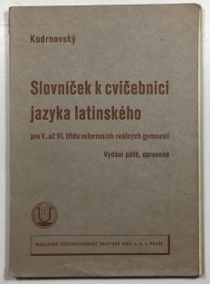 Slovníček k cvičebnici jazyka latinského