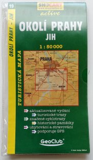 mapa - 19 - Okolí Prahy - jih 1:50 000