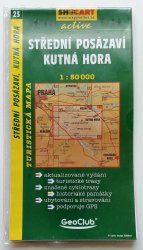 23 Střední Posázaví, Kutná Hora - Turistická mapa 1:50 000, Shocart Active