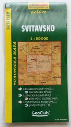 mapa - 55 - Svitavsko - Turistická mapa 1:50 000, Shocart Active