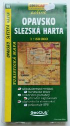 mapa - 66 - Opavsko /Slezská Harta/ 1:50 000 - Turistická mapa 1:50 000, Shocart Active