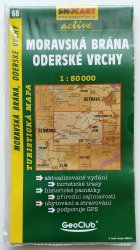 68 Moravská brána, Oderské vrchy - Turistická mapa 1:50 000, Shocart Active