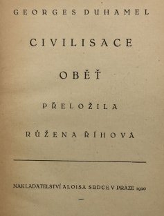Civilisace / Oběť