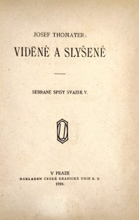 Viděné a slyšené