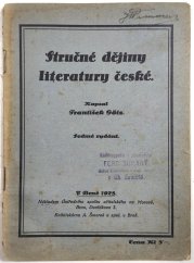 Stručné dějiny literatury české - 