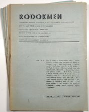 Rodokmen r. I.-III. á 4.díly (12 sešitů) - Časopis pro rodopis, znakosloví a ostatní pomocné vědy historické