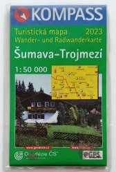 mapa - Šumava - Trojmezí 1:50 000 - Turistická mapa 2023