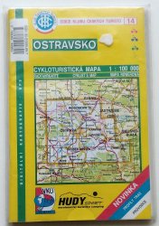 mapa - KČT 14 - Ostravsko - Cykloturistická mapa 1:100 000 + průvodce