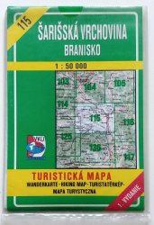 TM 115 -  Šarišská vrchovina - Branisko - 1:50 000