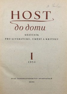 Časopis Host do domu 1954 -1955