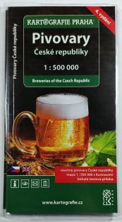 mapa - Pivovary České republiky 1:500 000