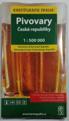 mapa - Pivovary České republiky 1:500 000 - 