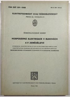 Hospodárná elektrisace v budovách a v zemědělství