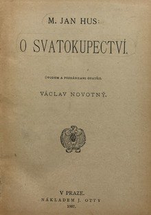 O svatokupectví, M. Jan Hus