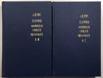 Slovník soudobých českých spisovatelů A-M , N-Ž