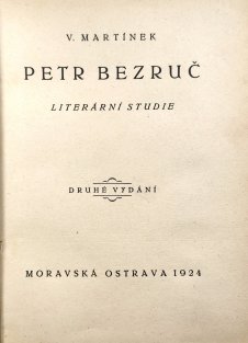 Petr Bezruč - literární studie