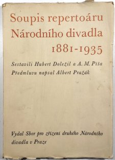 Soupis repertoáru Národního divadla 1881-1935