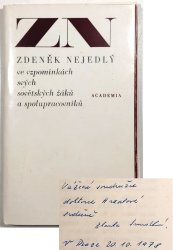 Zdeněk Nejedlý ve vzpomínkách svých sovětských žáků a spolupracovníků - 