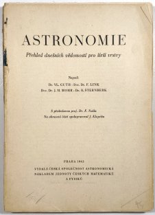Astronomie - přehled dnešních vědomostí pro širší vrstvy