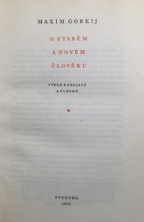 O starém a novém člověku