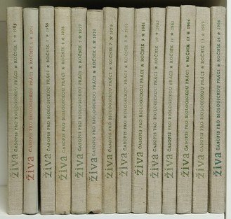 Živa - časopis pro biologickou práci ( ročníky 1 - 14 / 1953 - 1966 ) 14 knih