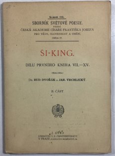 Ši-Kingu - Dílu prvního kniha 1-6.+7-15