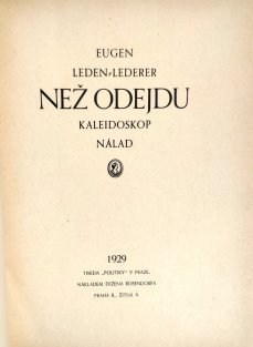 Než odejdu - kaleidoskop nálad