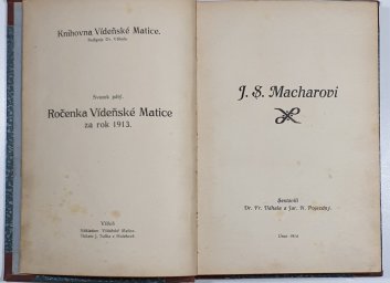 Ročenka Vídeňské Matice za rok 1913 ( J. S. Machar )