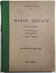 Manon Lescaut - Oper in vier Akten