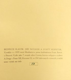 Jiří Wolker a Svatý Kopeček