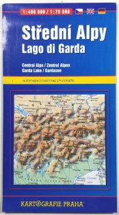 Automapa Střední Alpy - Lago di Garda 1:400000 / 1:75000