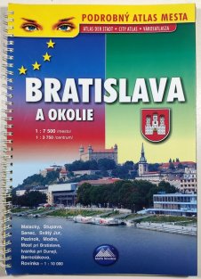 Bratislava a okolie - podrobný atlas mesta