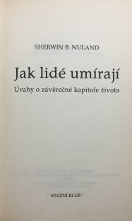 Jak lidé umírají