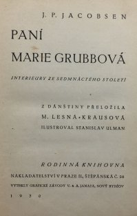 Paní Marie Grubbová