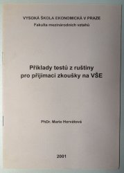 Příklady testů z ruštiny pro přijímací zkoušky na VŠE - 